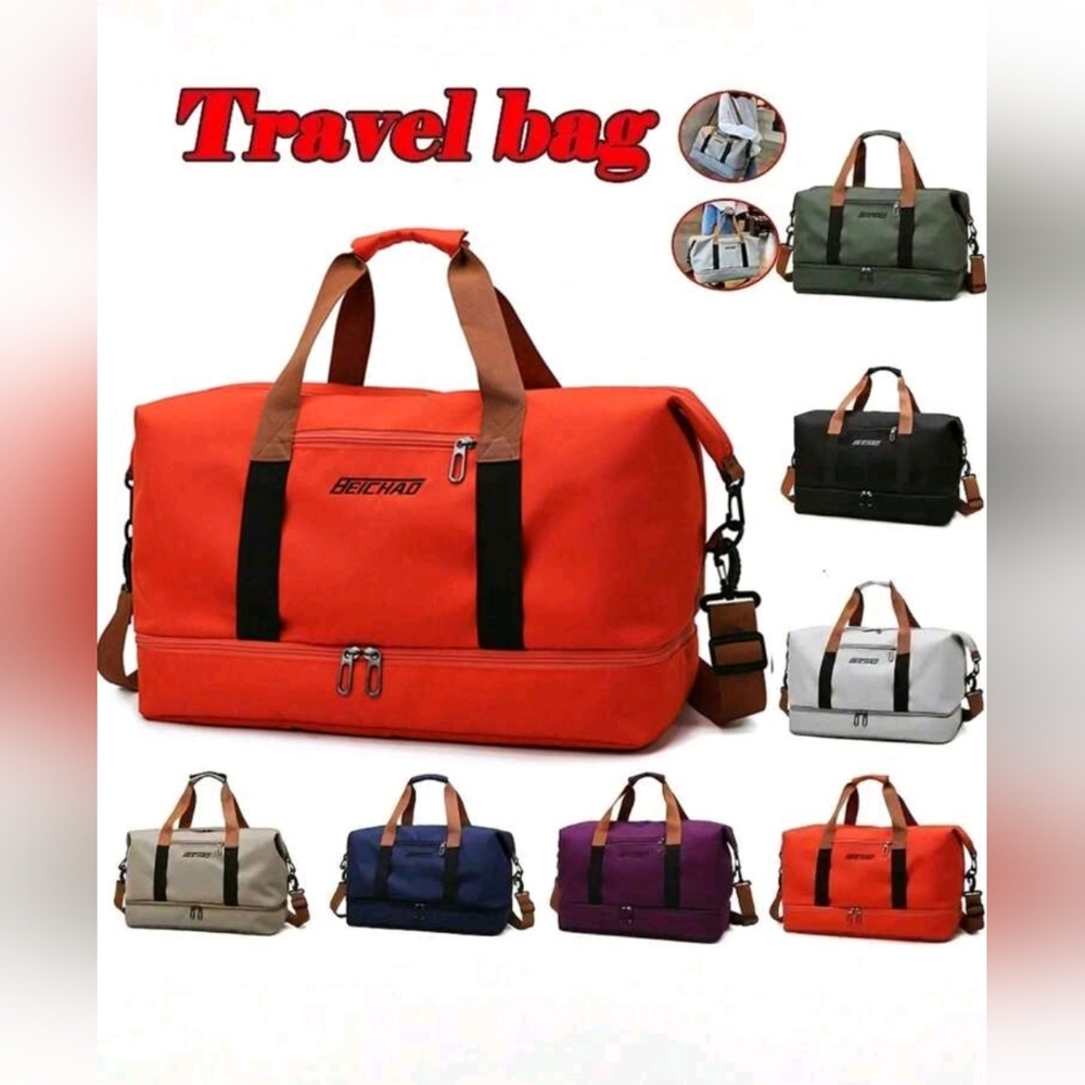 NEW Orange Duffle Bag